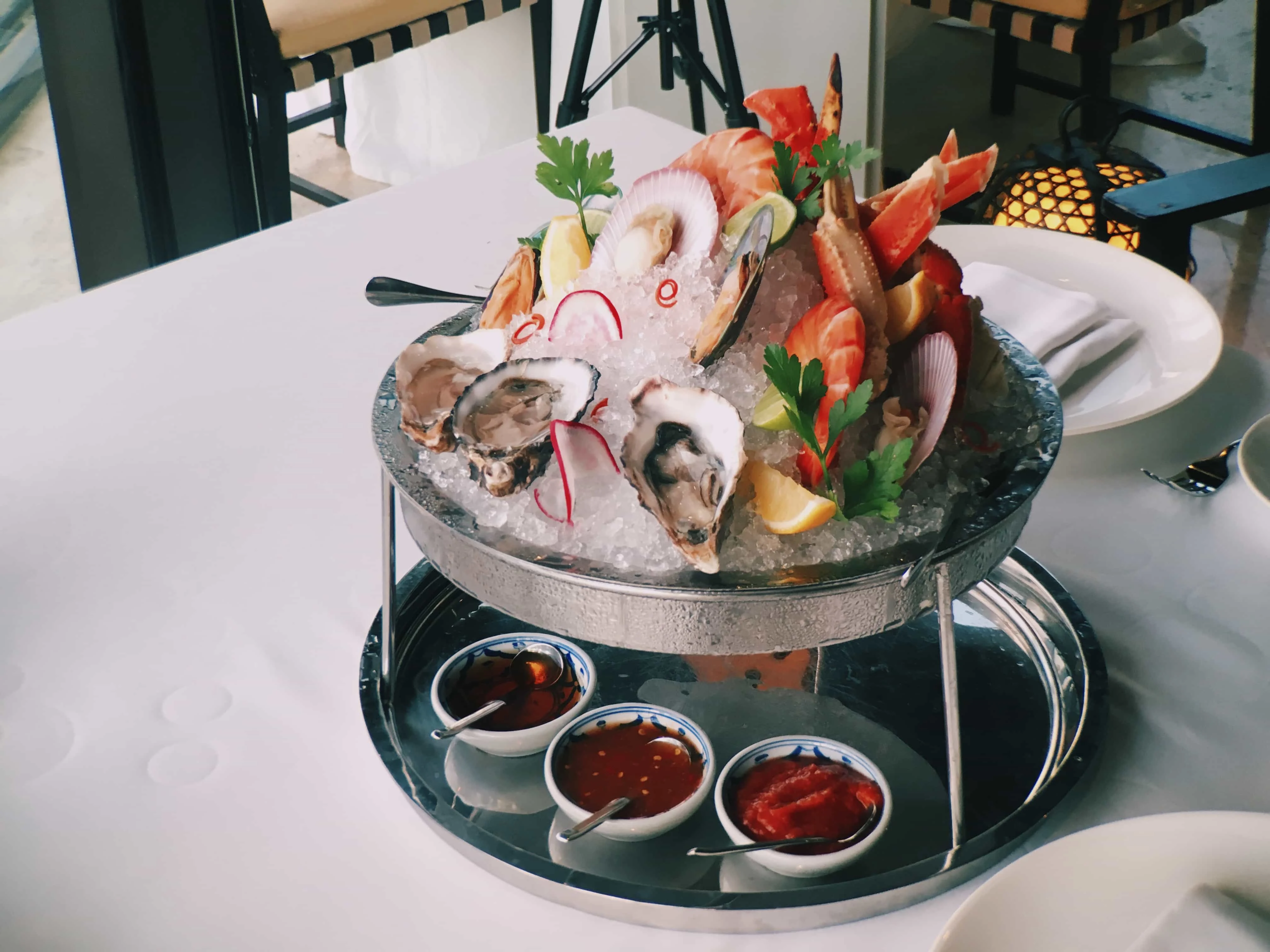 Thai Food And Thai Dishes, The signature Hyatt Regency chilled seafood is such a delight to eat!