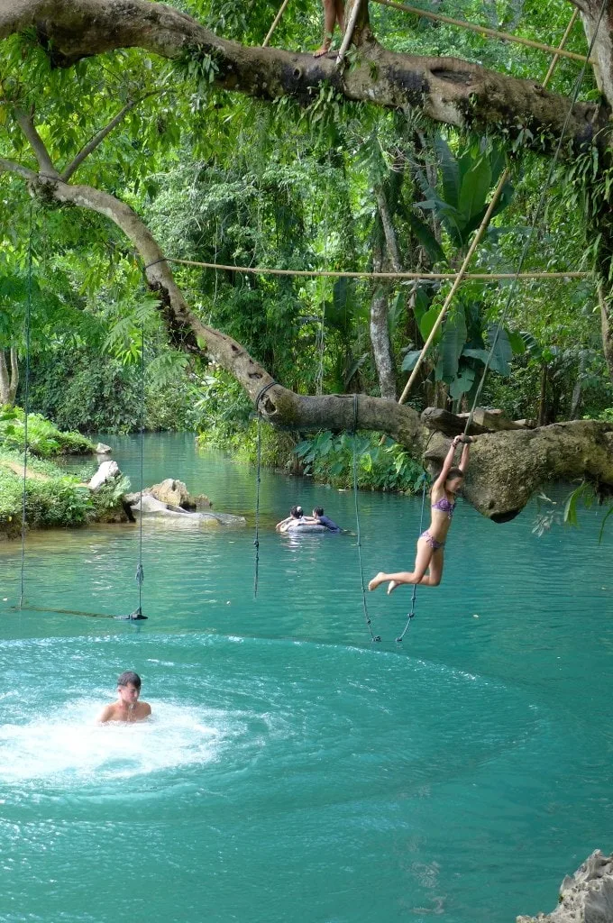 Blue Lagoon Vang Vieng, Vang Vieng, Instagrammable places in Laos