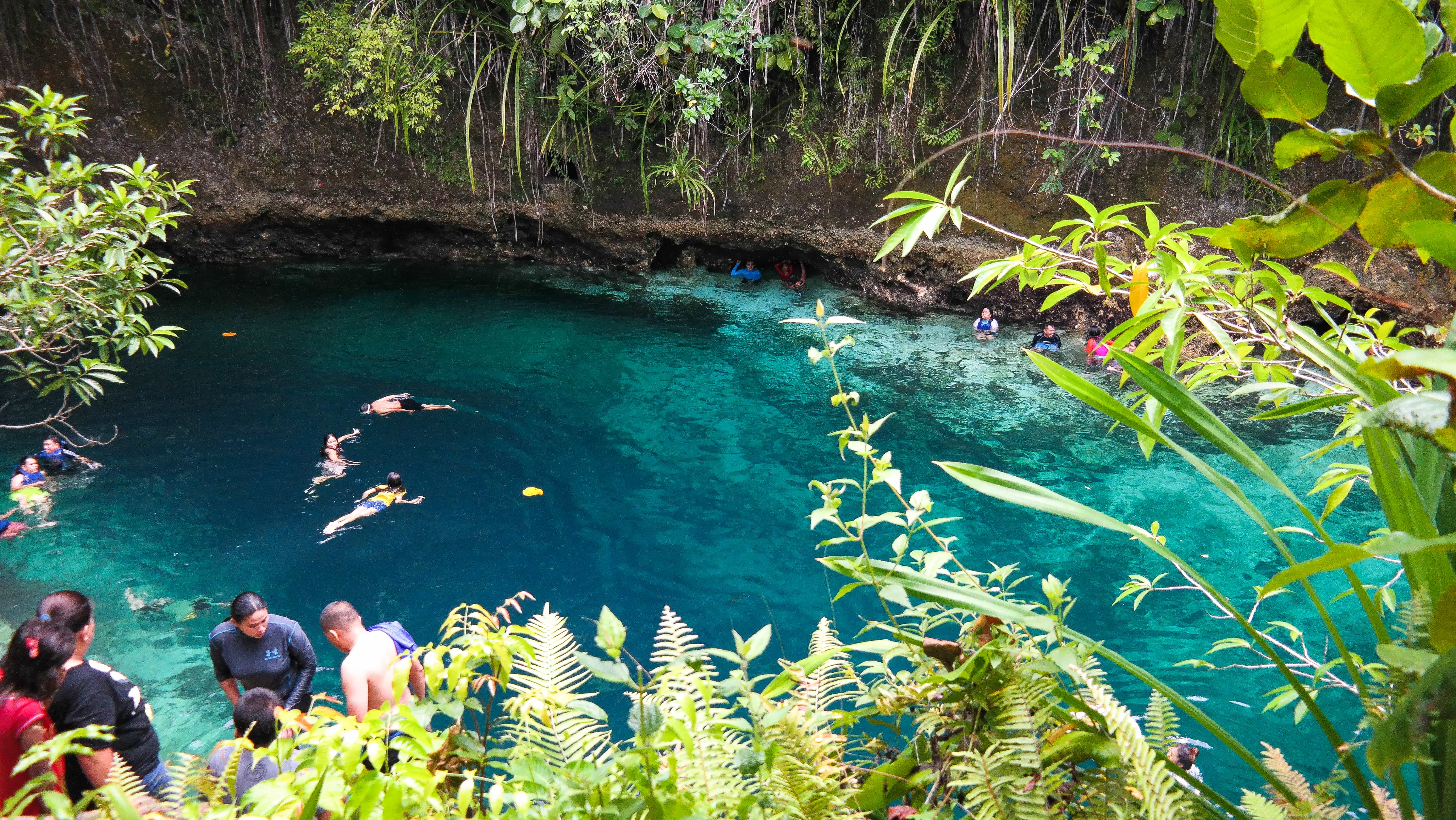 Enchanted River, tourist spots in the Philippines