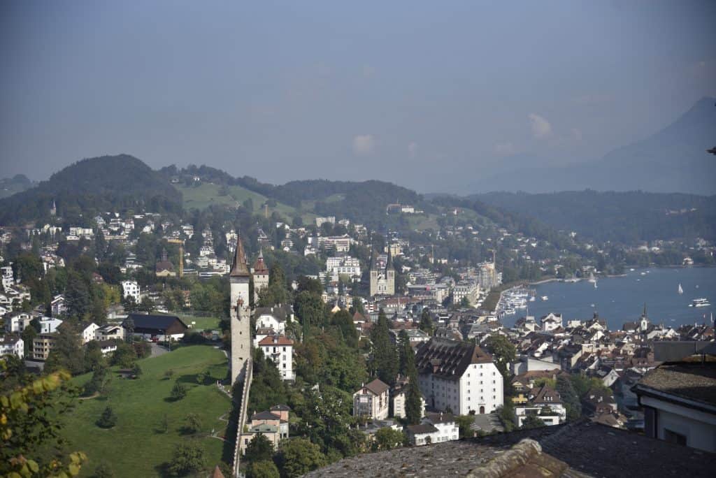 Lucerne Tourist Spots, Things to do in Lucerne,  Views from Hotel Chateau Guetsch