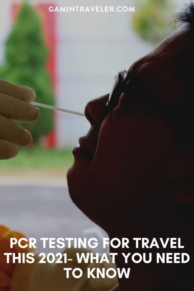 PCR Testing for Travel this 2021