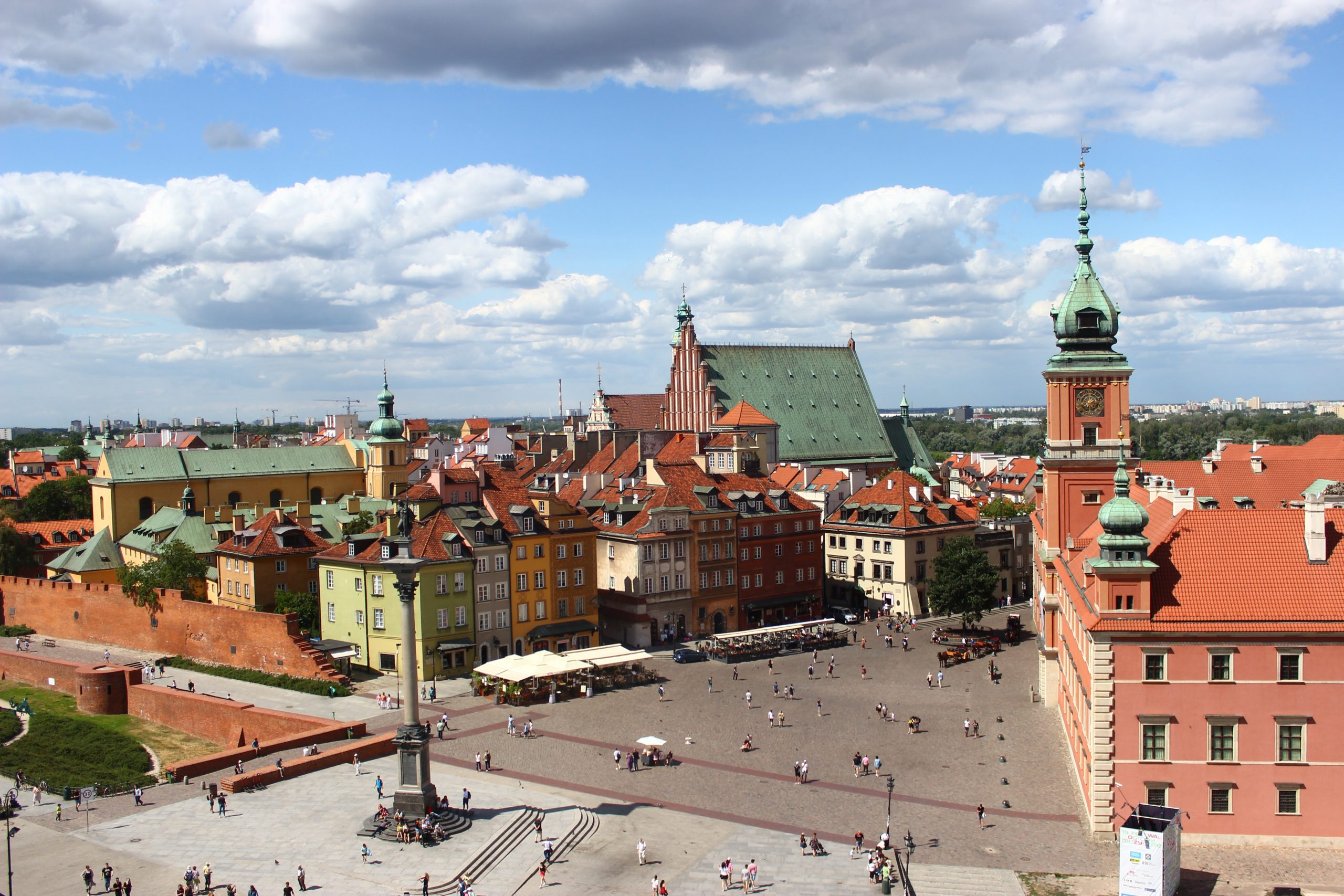 View of Warsaw old Town in Poland, What To Wear In Poland, Poland Packing List, What To Pack For Poland