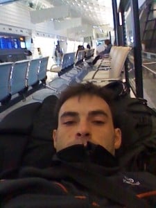 Travel Taiwan. Sleeping in the airport