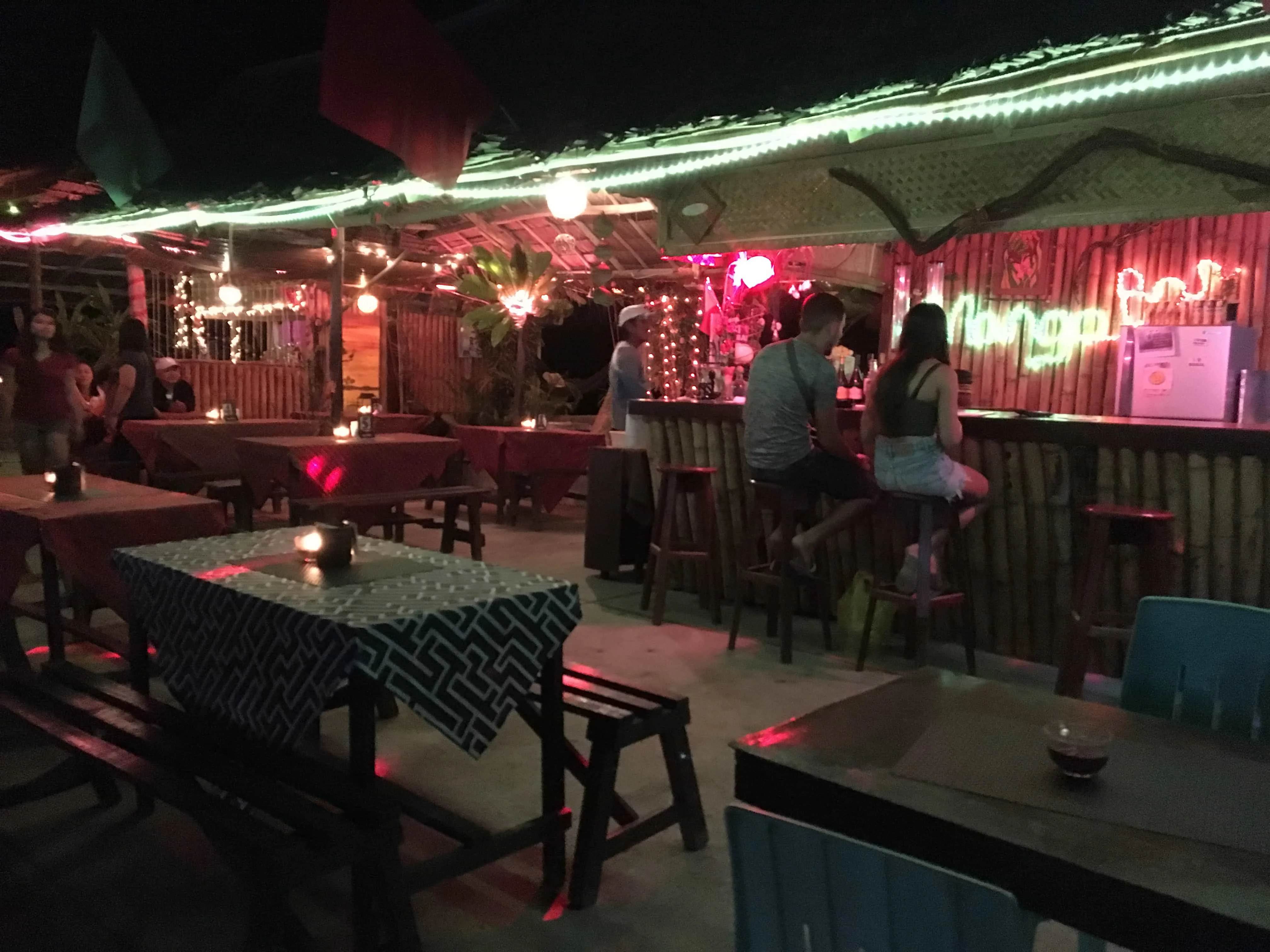 Palawan tourist spots, Nightlife in San Vicente, Palawan