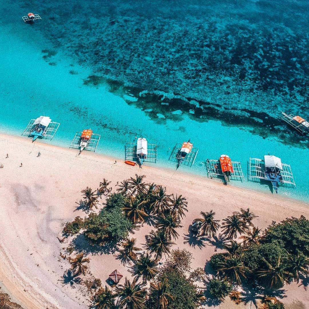 instagrammable places in Cebu, Kalanggaman Island