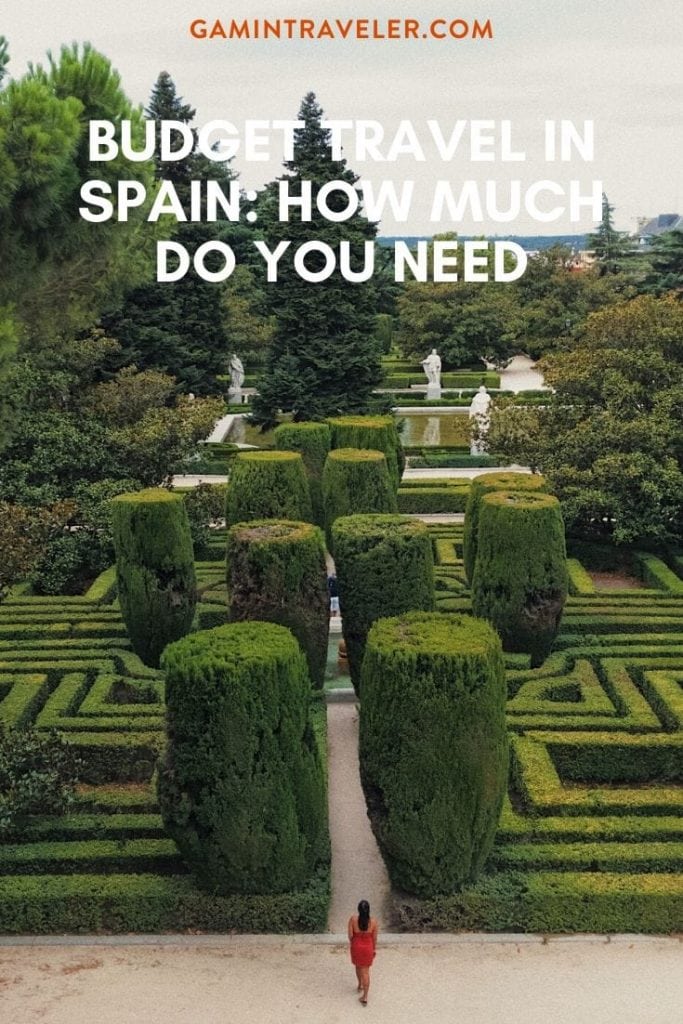 BUDGET TRAVEL IN SPAIN: HOW MUCH DO YOU NEED