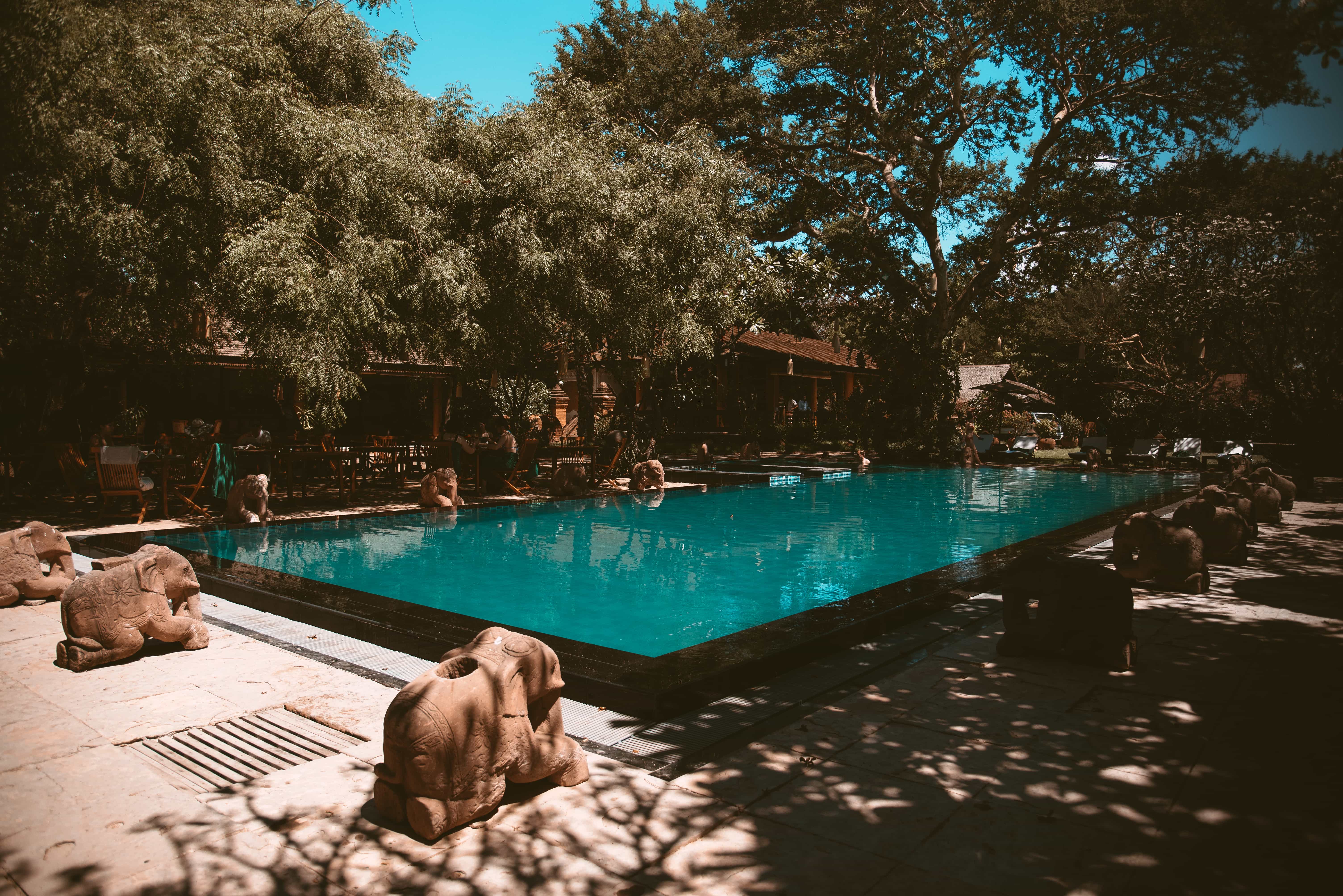 Tharabar Gate hotel Bagan, where to stay in Bagan, things to do in Bagan, swimming at Tharabar Gate pool in Bagan