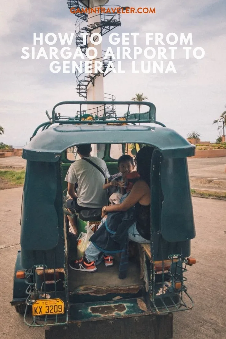 How to get from Siargao Airport to General Luna