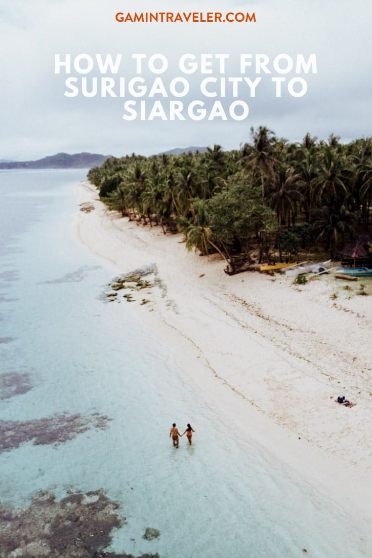 how to get from Surigao City to Siargao