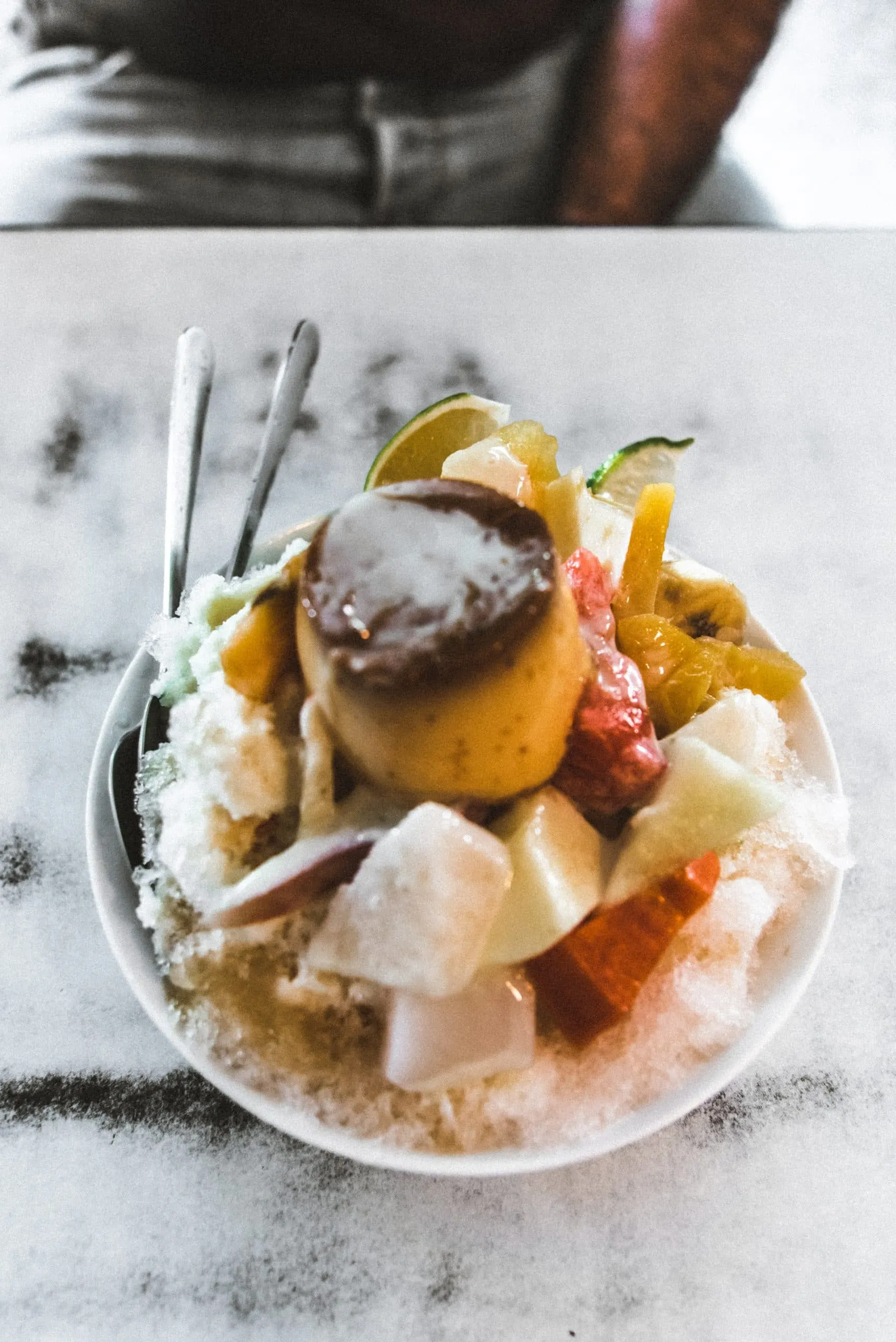 Things to know before visiting Taiwan, Shave ice with fruits