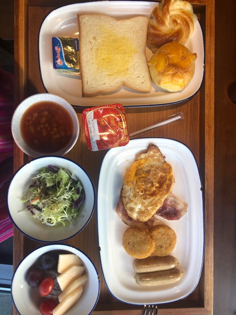 Trying an English breakfast, things to do in Sanya, Sanya travel guide,