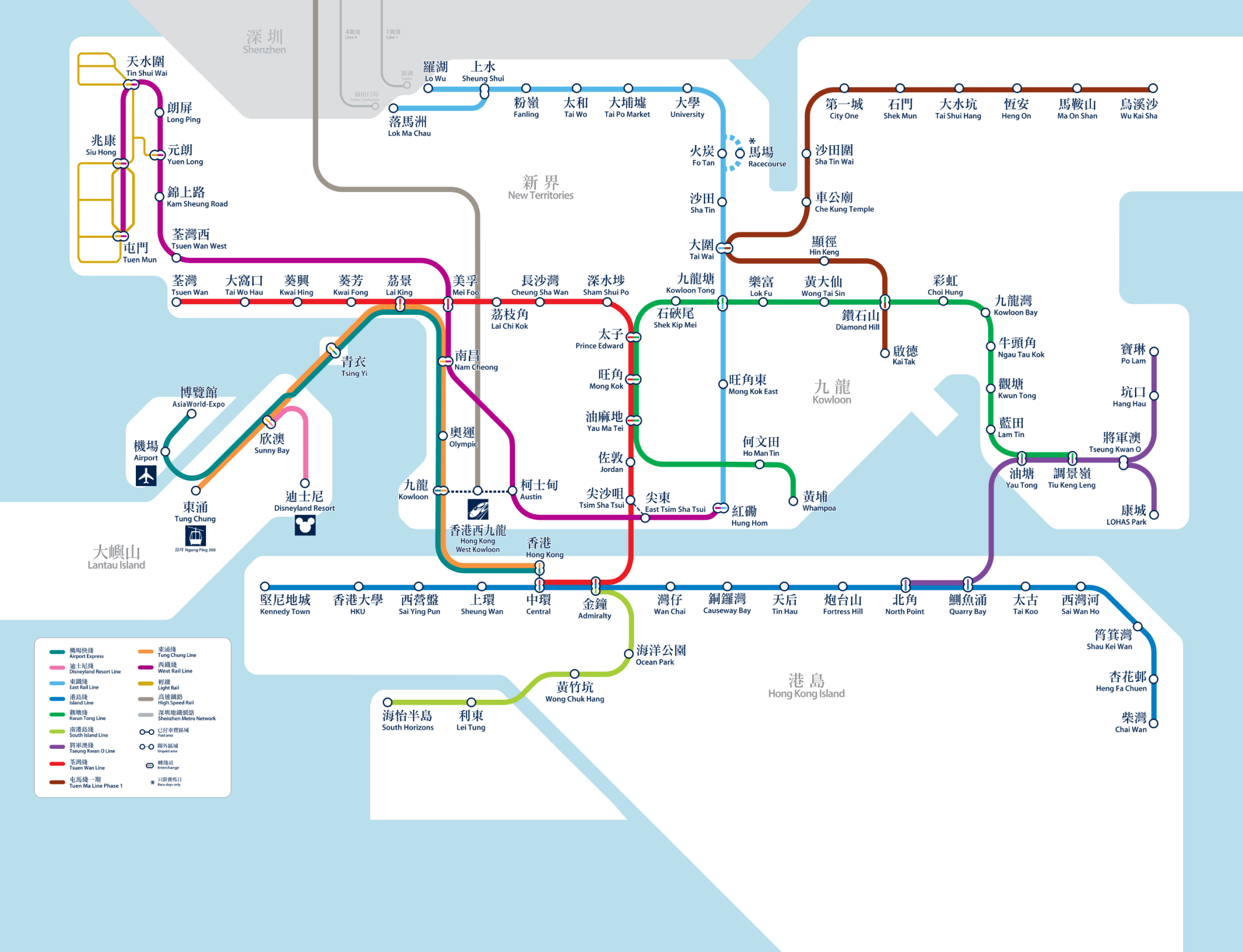 Mtr Hong Kong Map Gamintraveler