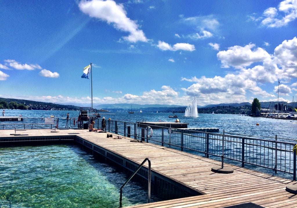 most instagrammable places in zurich, instagrammable spots Zurich,  Seebad Enge