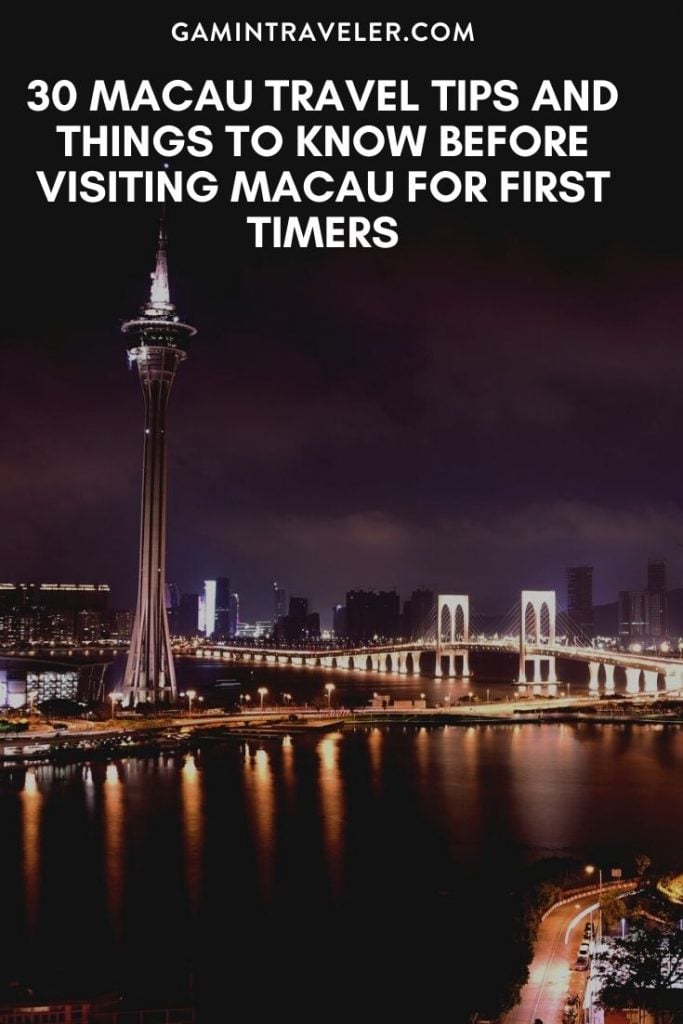  Macau travel tips, things to know before visiting Macau, facts about Macau