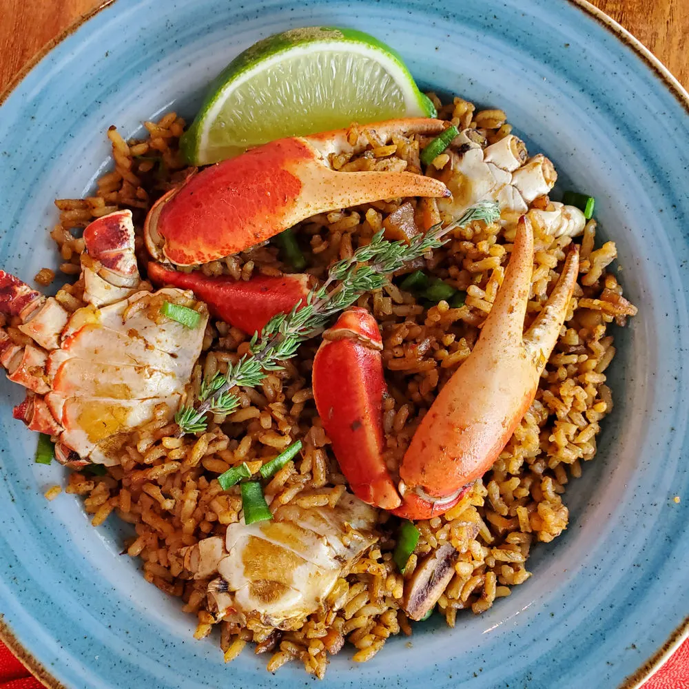 Crab and Rice, food in Bahamas, Bahamian food, traditional food in Bahamas, Bahamian dishes, Bahamian cuisine
