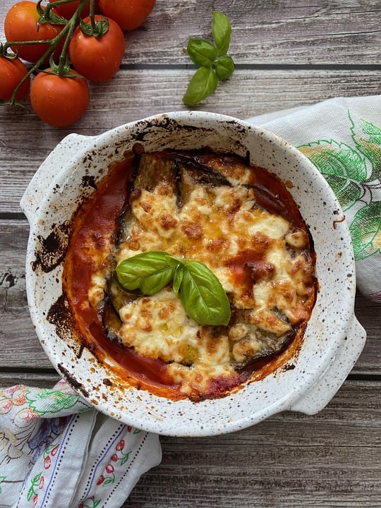 Eggplant Parmigiana, Italian Food, Italian cuisine, traditional Italian food, food in Italy, Italian dishes