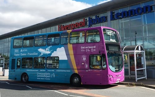How To Get From Liverpool Airport To City Center - All Possible Ways, cheapest way from Liverpool airport to city center, Liverpool airport to city, Liverpool Airport Bus