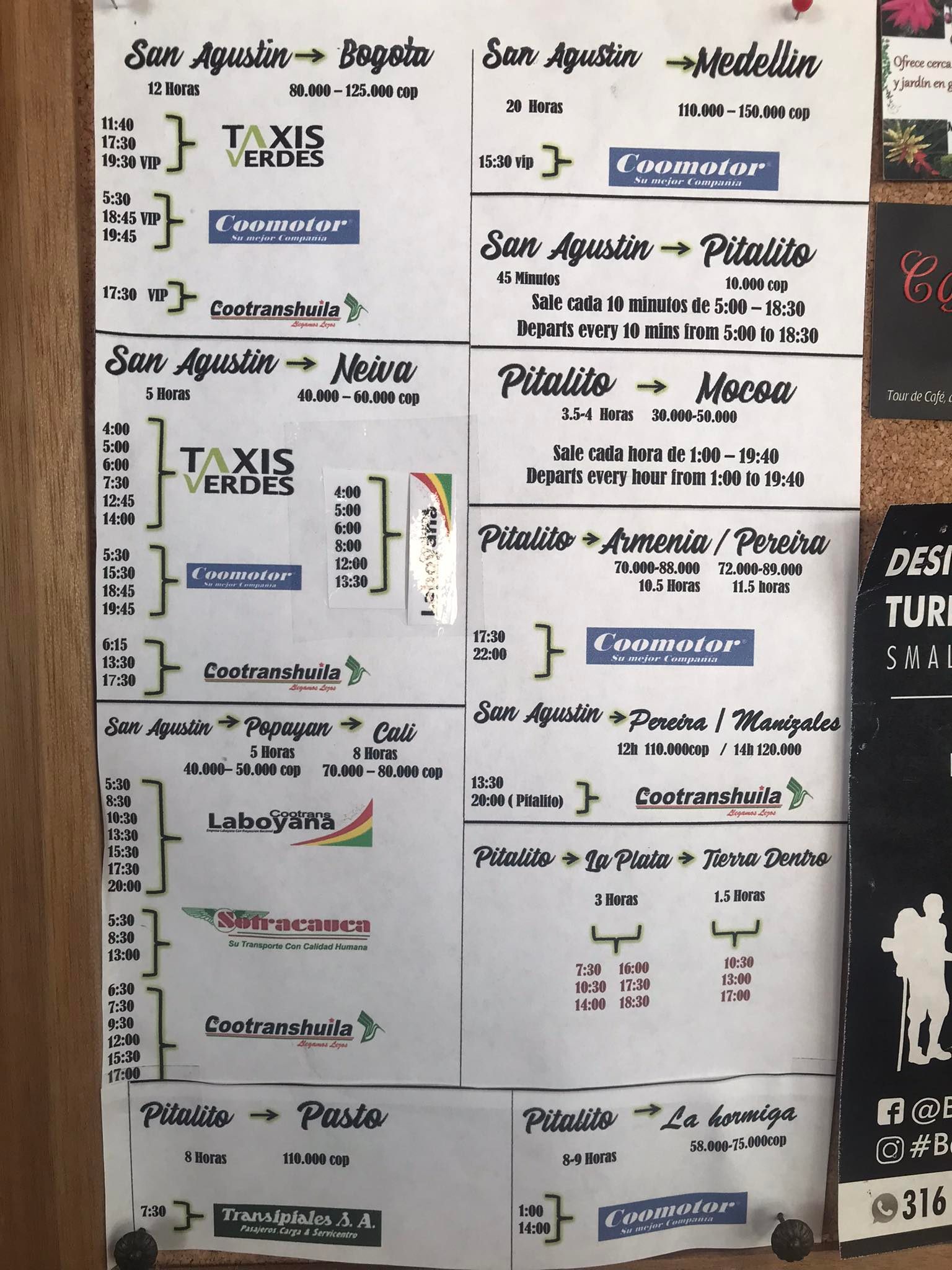 How To Get From San Agustin to Neiva Huila - All Possible Ways, cheapest way from San Agustin to Neiva, San Agustin to Neiva bus, San Agustin Huila to Neiva, bus schedule San Agustin to Neiva, Backpackers Neiva