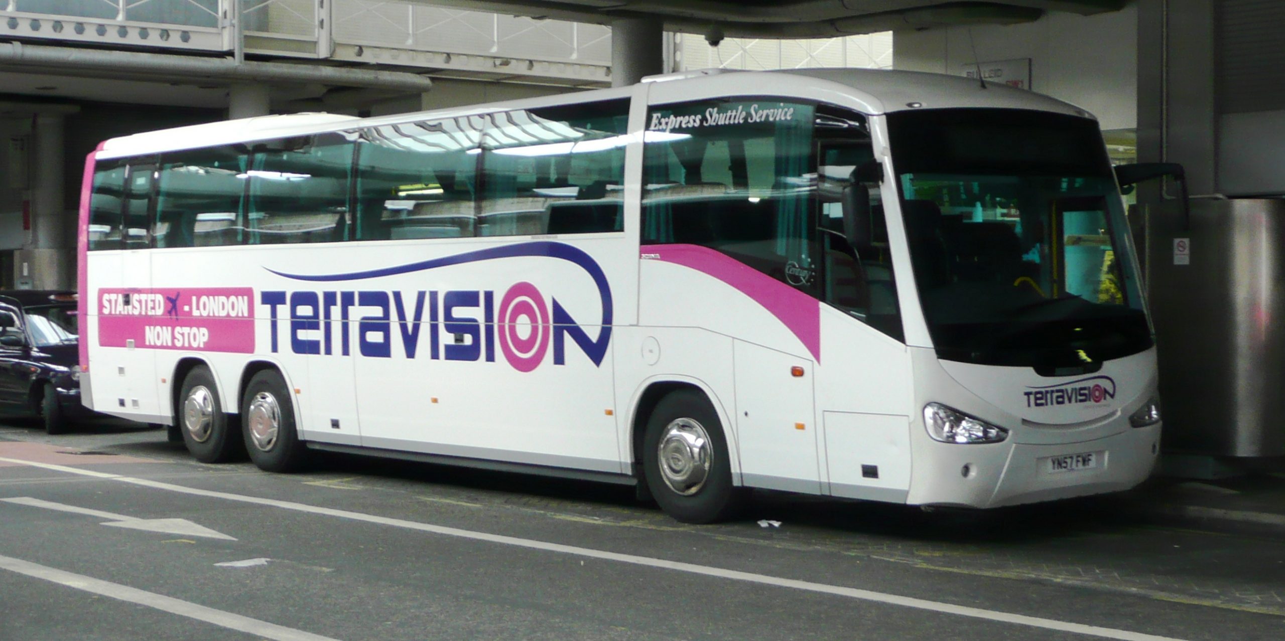 Terravision bus Bergamo airport to Milan city center, 
