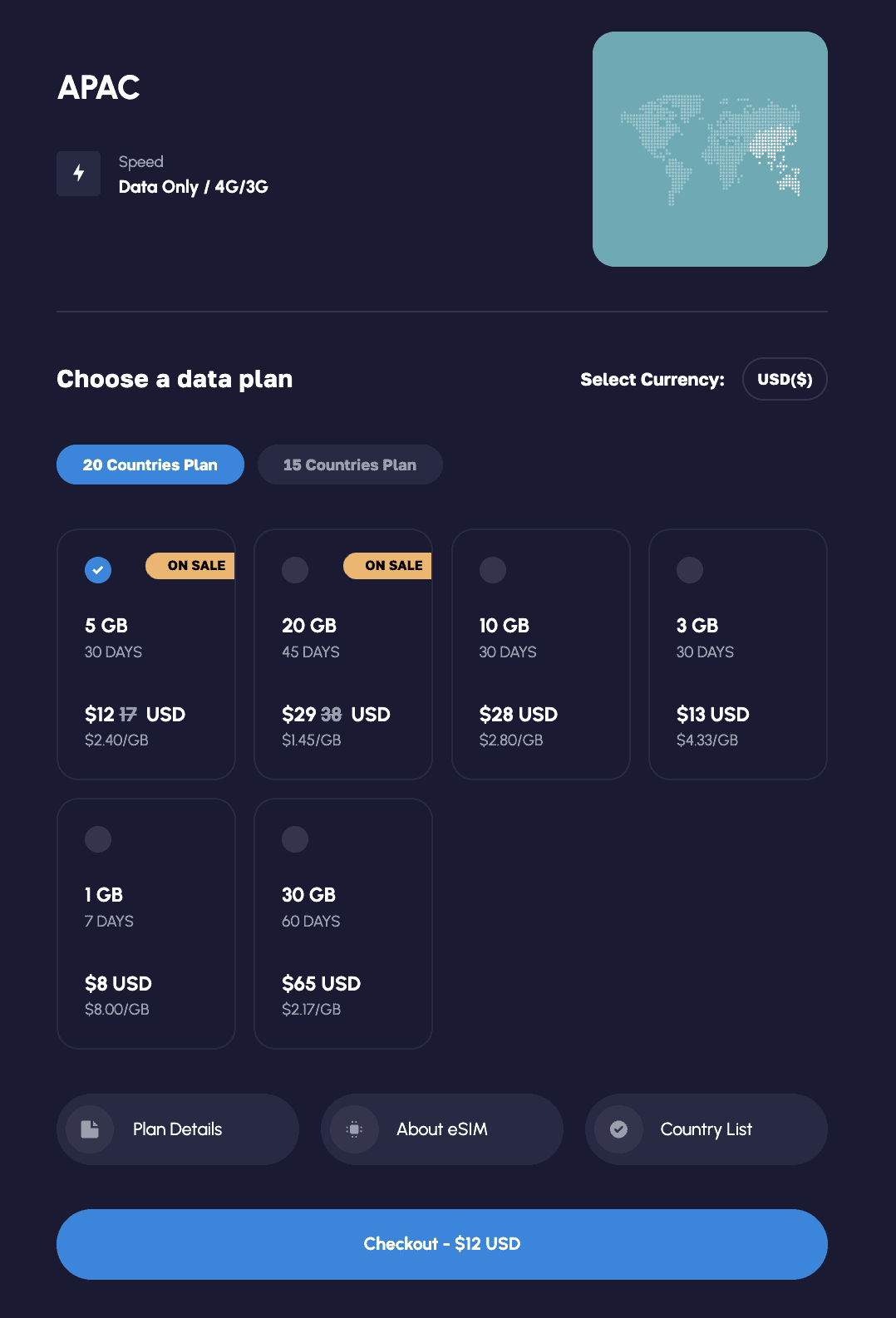 nomad esim Asia, nomad eSIM Asia Pacific, nomad esim for Asia