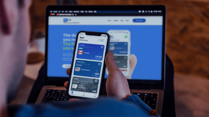 Free eSIM with phone number with Alosim and Hushed 