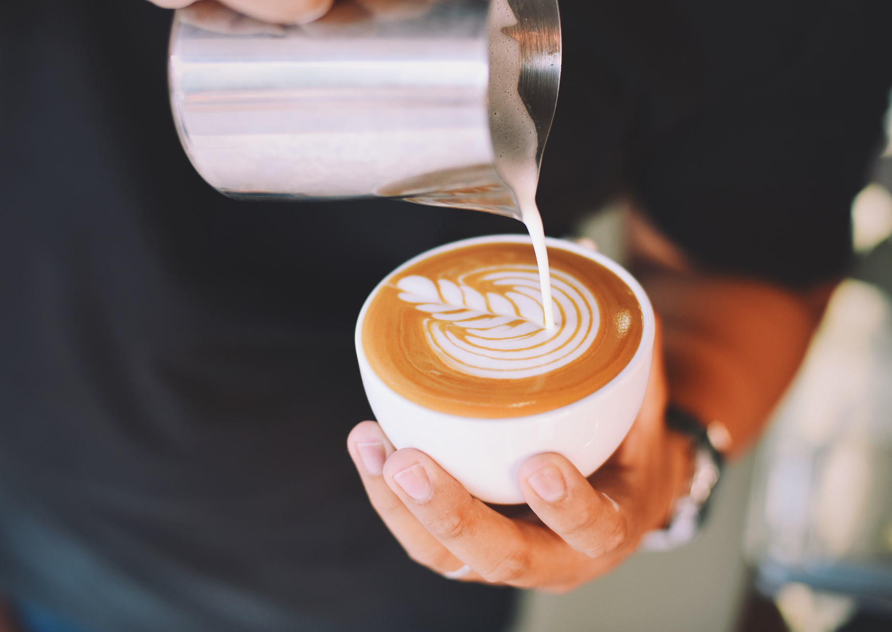 drinking cappucino 3