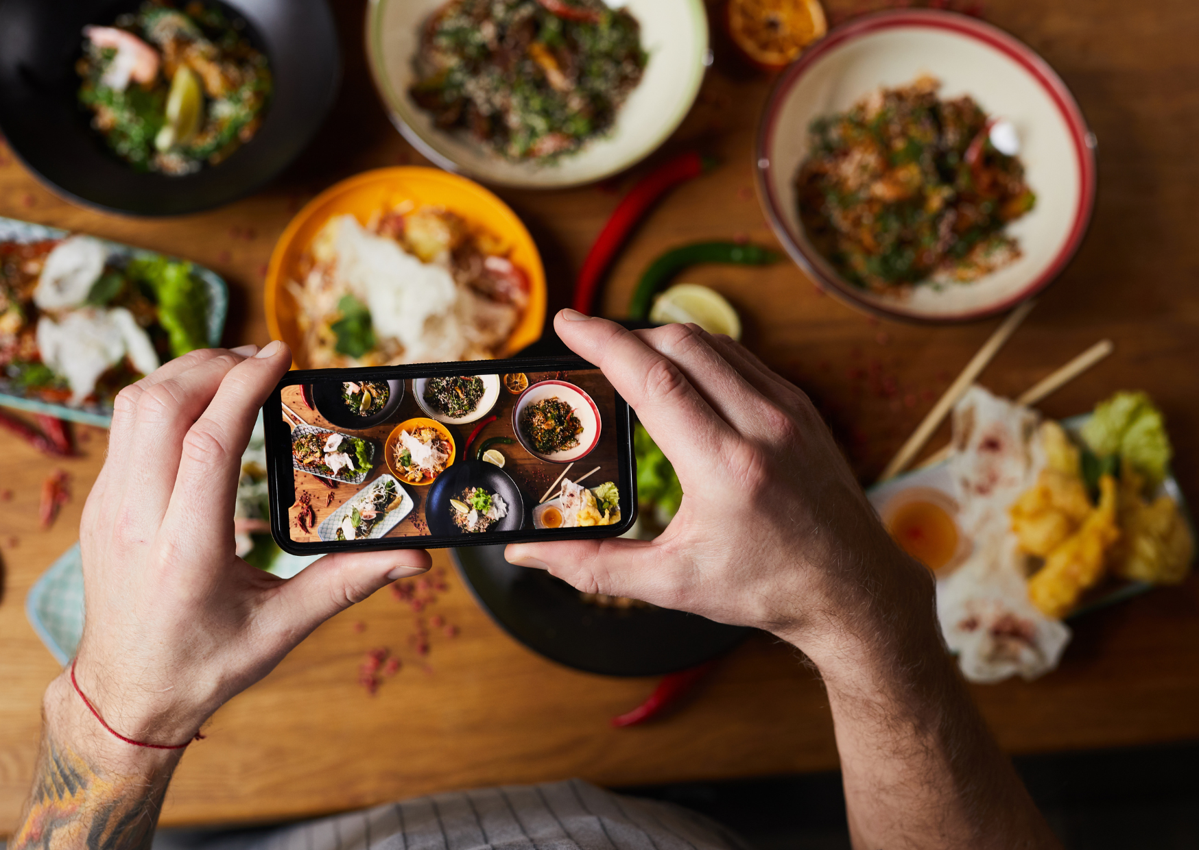 taking photos of food 2