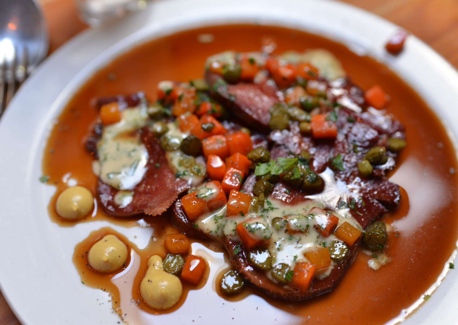 french bistro food Pied de cochon