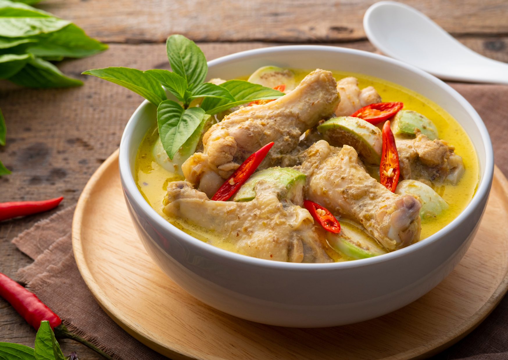 cooking thai green curry 5