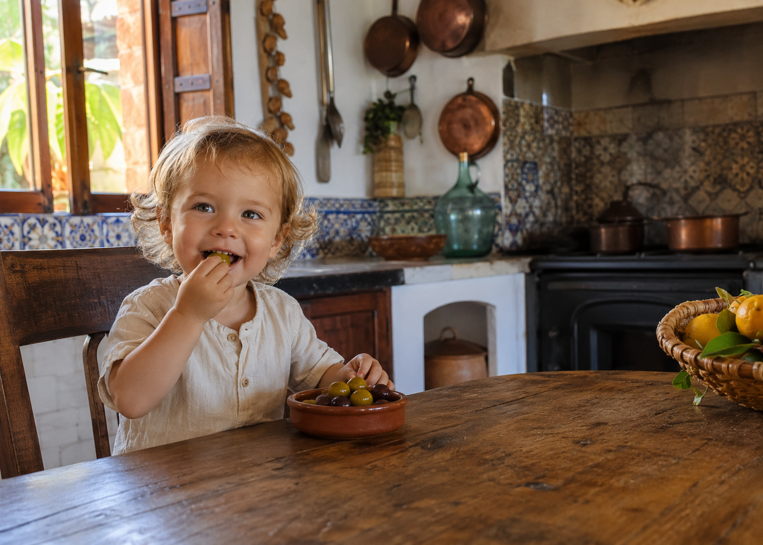 kids eating olives 5