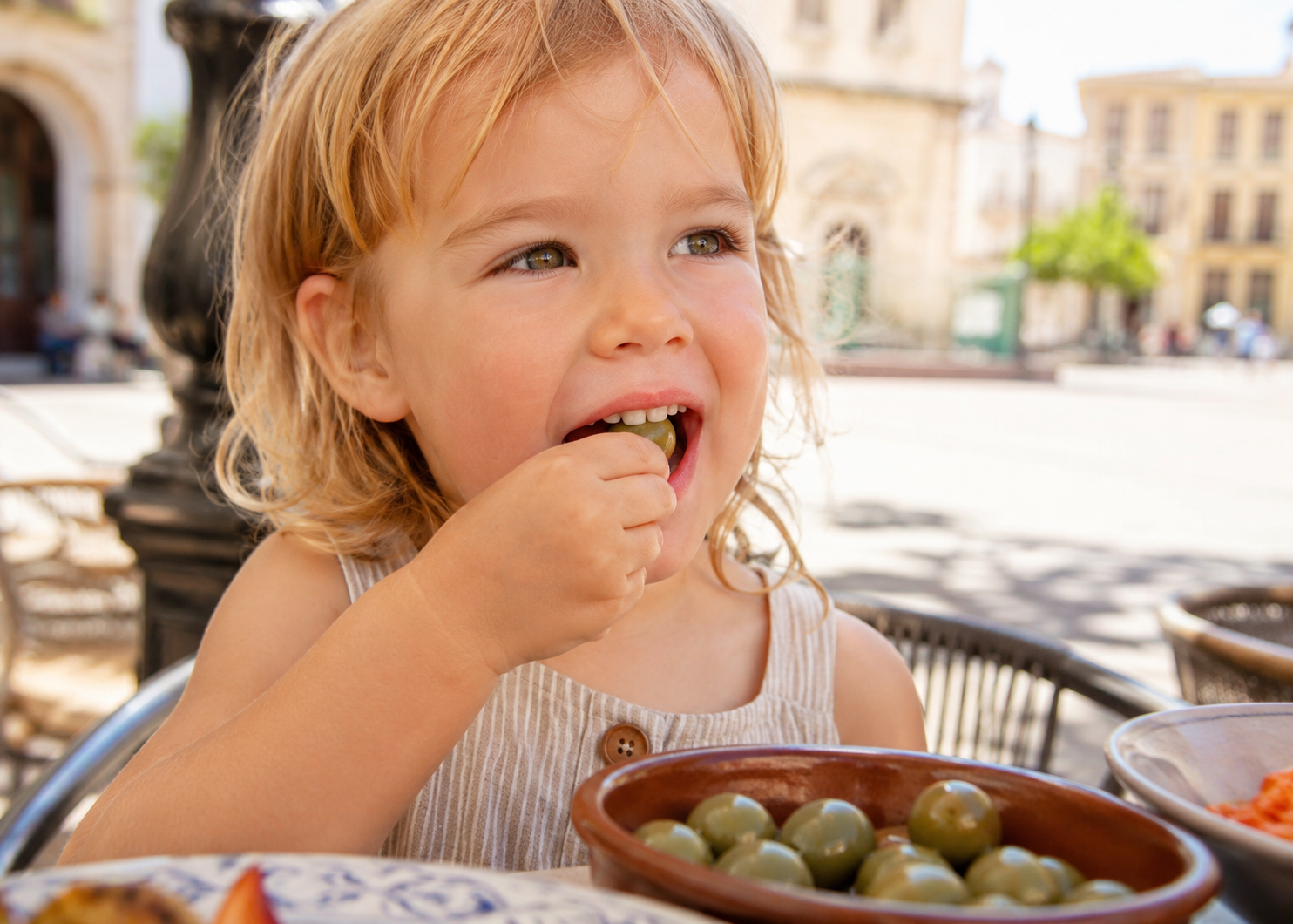 kids eating olives full