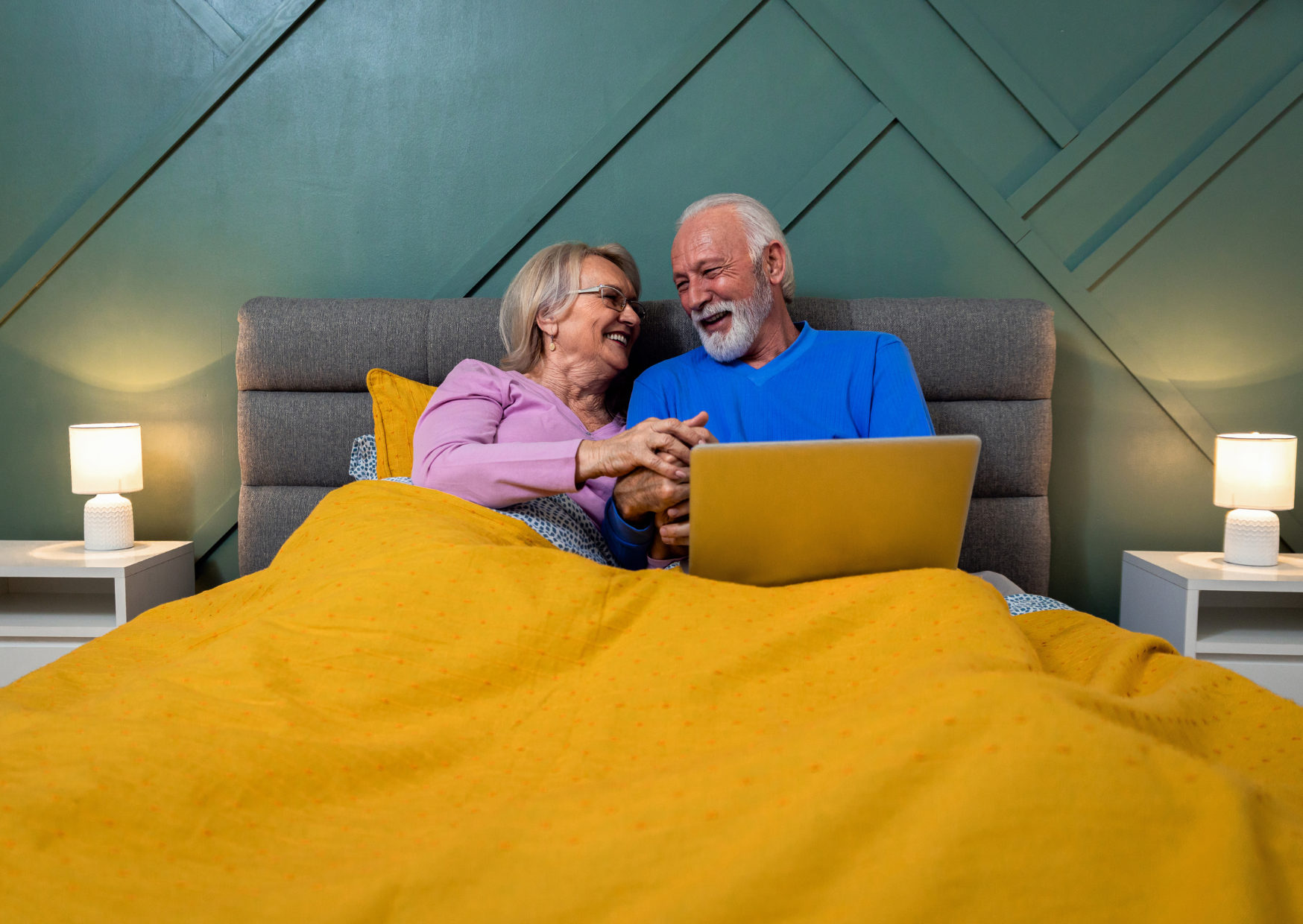 old couple in bedroom 6