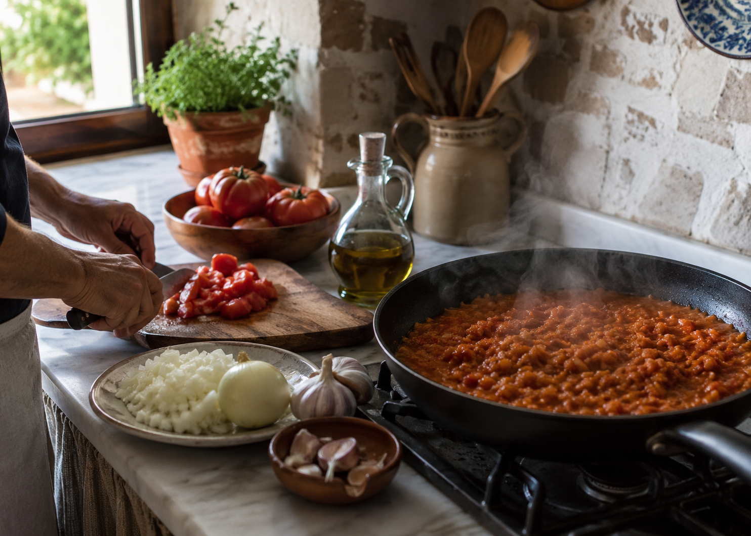 How To Make Real Spanish Lentejas: The Sofrito Base American Recipes Replace With A Can Of Broth 3 sofrito