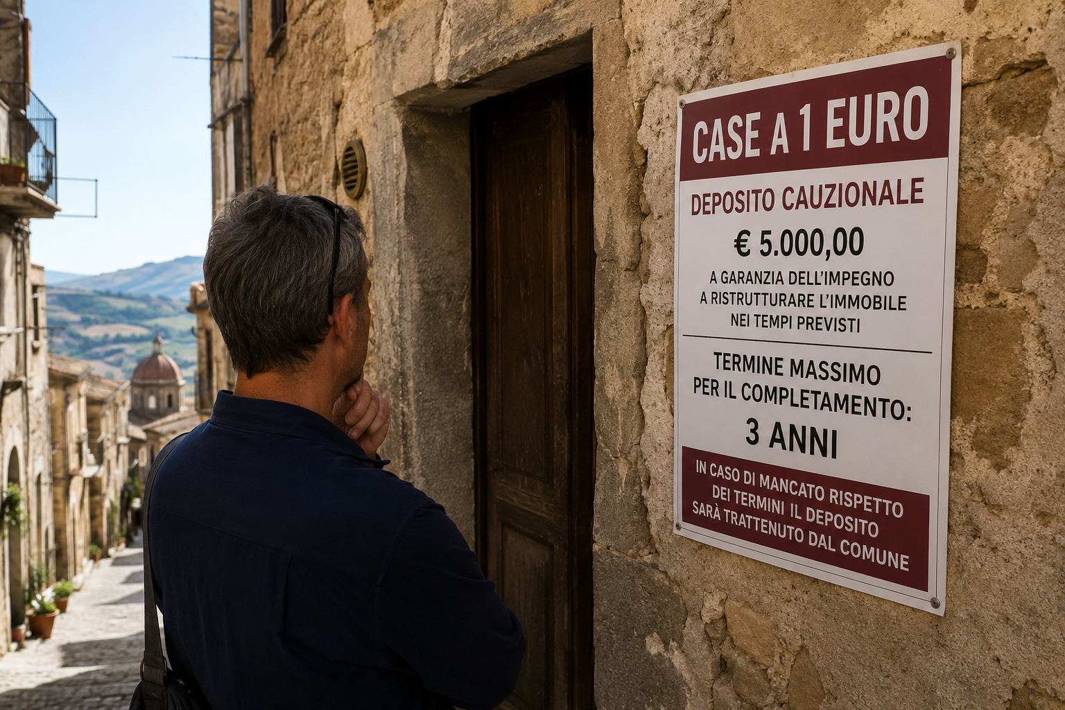 The €1 House Deposits That Towns Keep: What Happens When the Renovation Misses Its Deadline 4 01 buyer reads deposit deadline notice