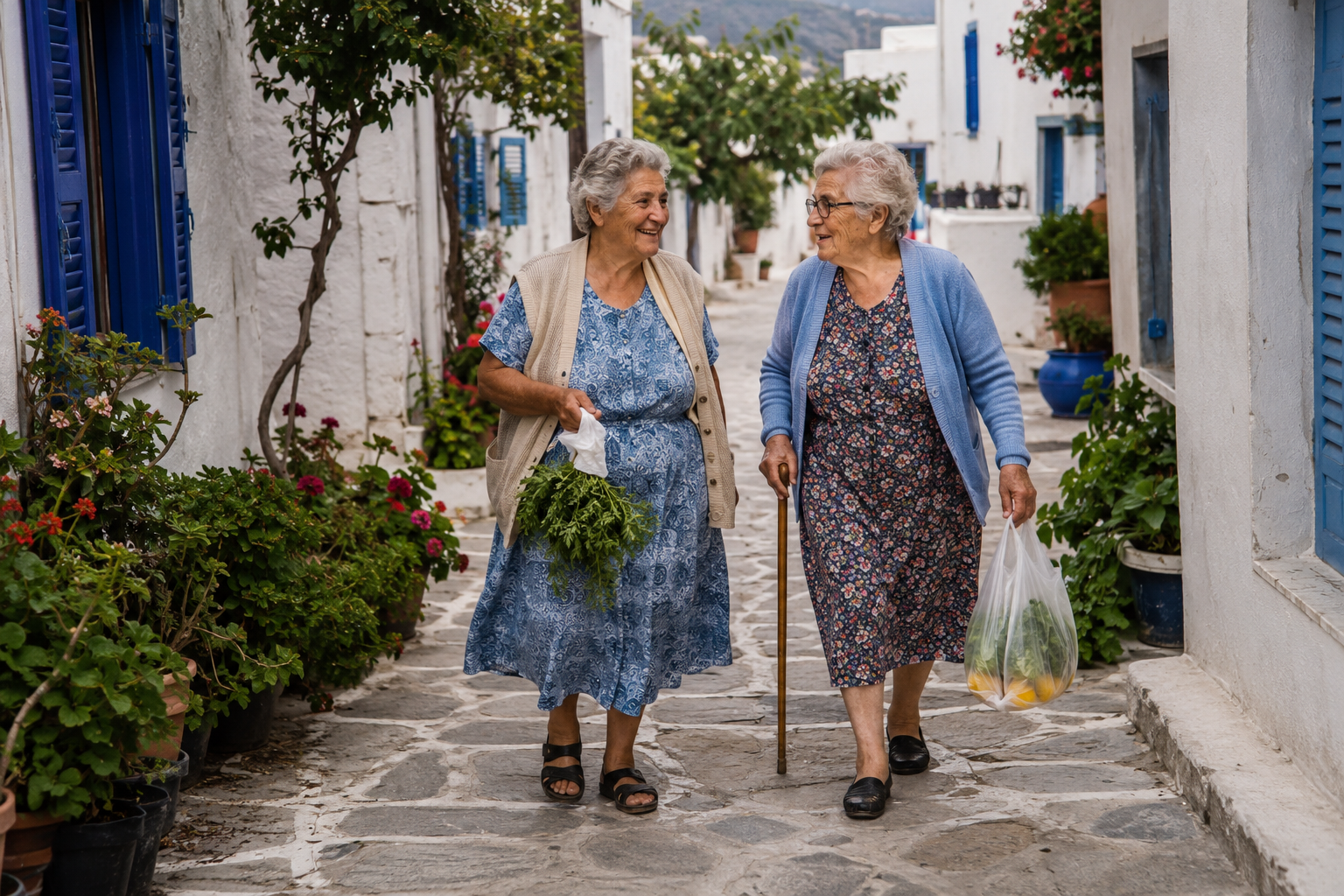 Greek Women Over 70 Don't Do Skincare: The 8 Habits That Replace It 3 greek women 4