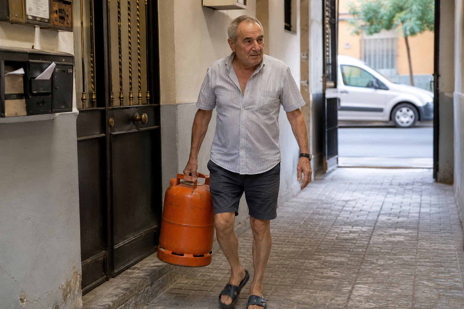 The Orange Gas Bottle Delivered by Truck: Butano Still Heats Much of Spain's Water 5 orange gas butano 1