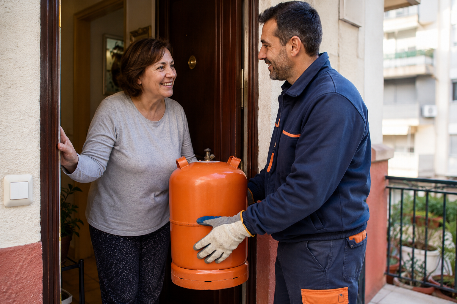 The Orange Gas Bottle Delivered by Truck: Butano Still Heats Much of Spain's Water 4 orange gas butano 5