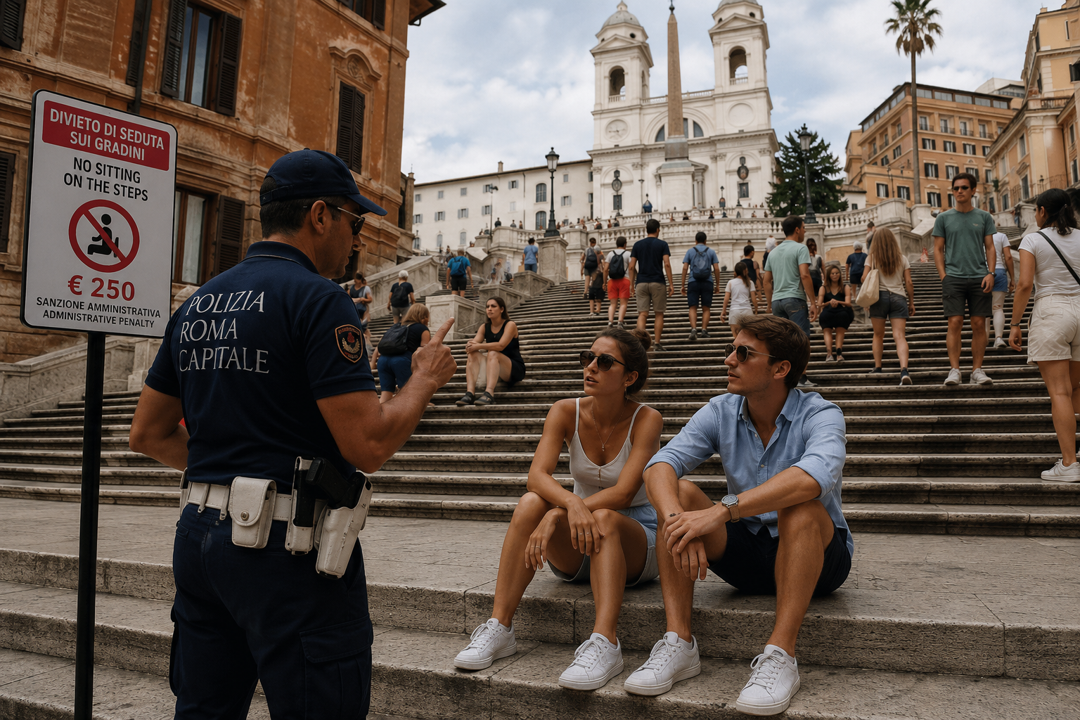 Rome Fines Tourists €250 for Sitting on the Spanish Steps: The Monument Rules Nobody Reads 4 rome fines 4