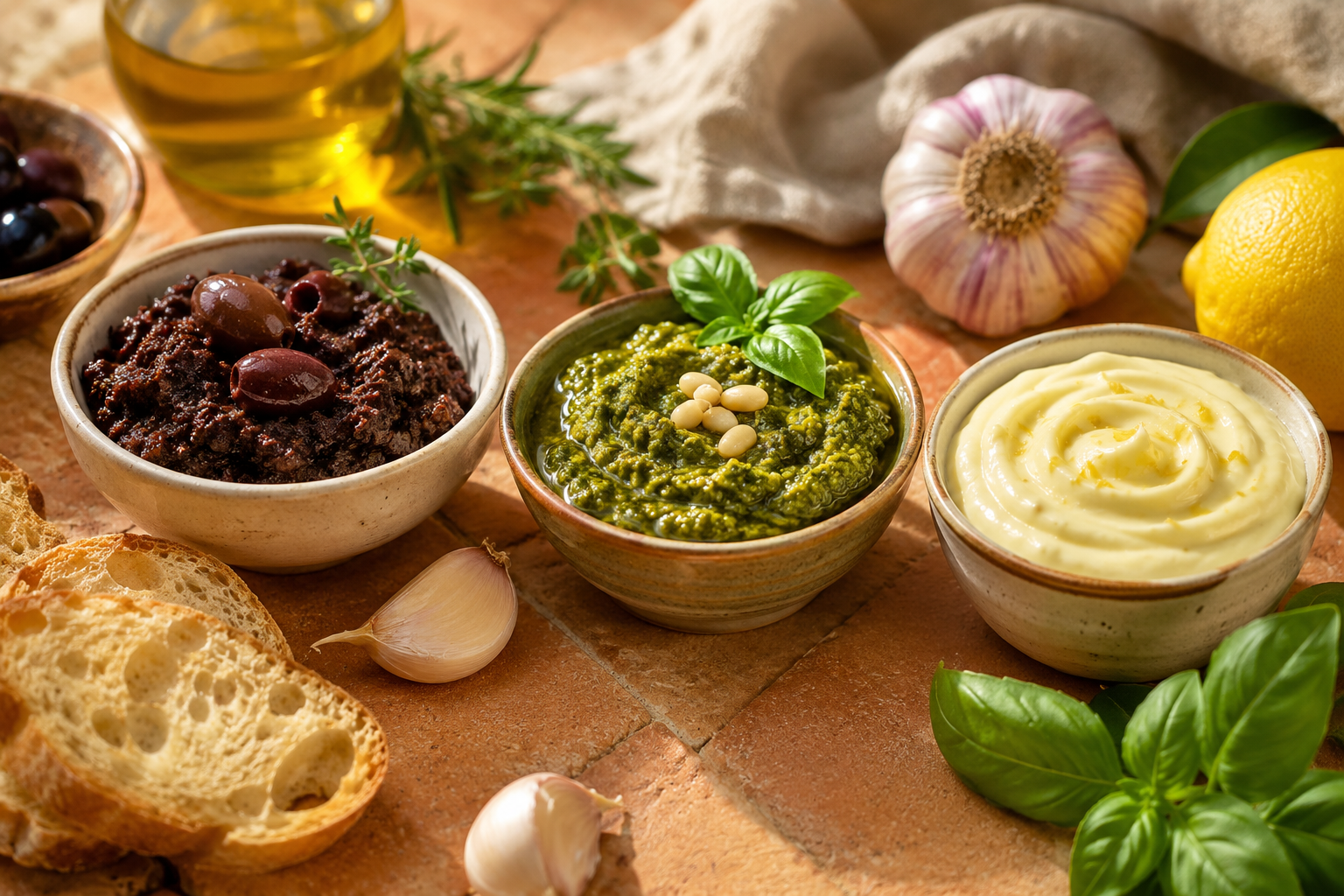 Tapenade, Pistou, and Aïoli: Three Provençal Sauces That Fix a Plain Summer Table 1 sauce 2