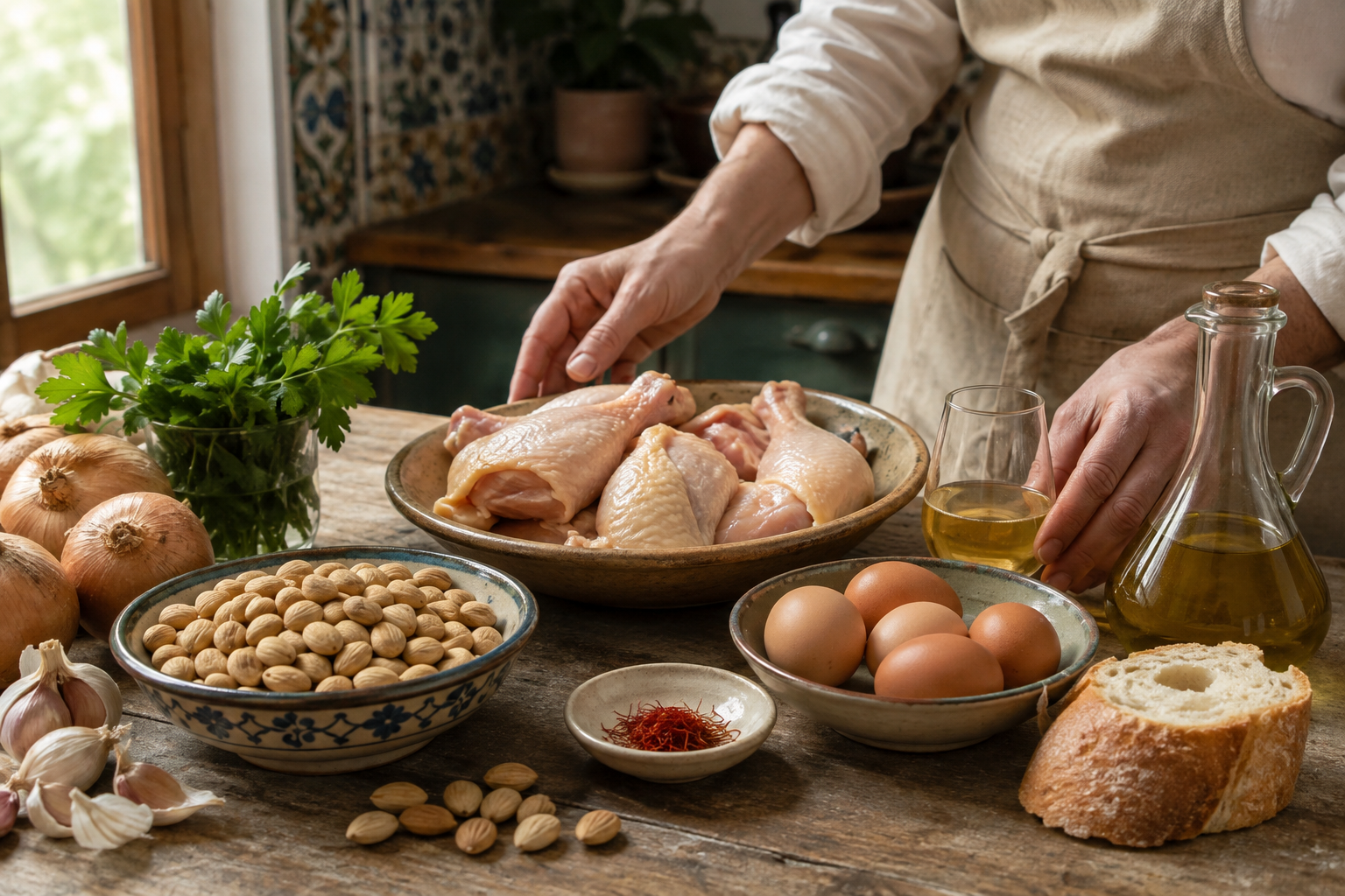 How to Make Pollo en Pepitoria: The Almond-Saffron Chicken Spanish Royalty Ate 4 Pepitoria 1