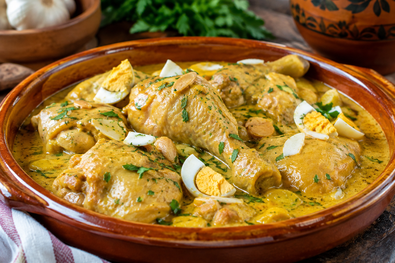 How to Make Pollo en Pepitoria: The Almond-Saffron Chicken Spanish Royalty Ate 1 Pepitoria 6