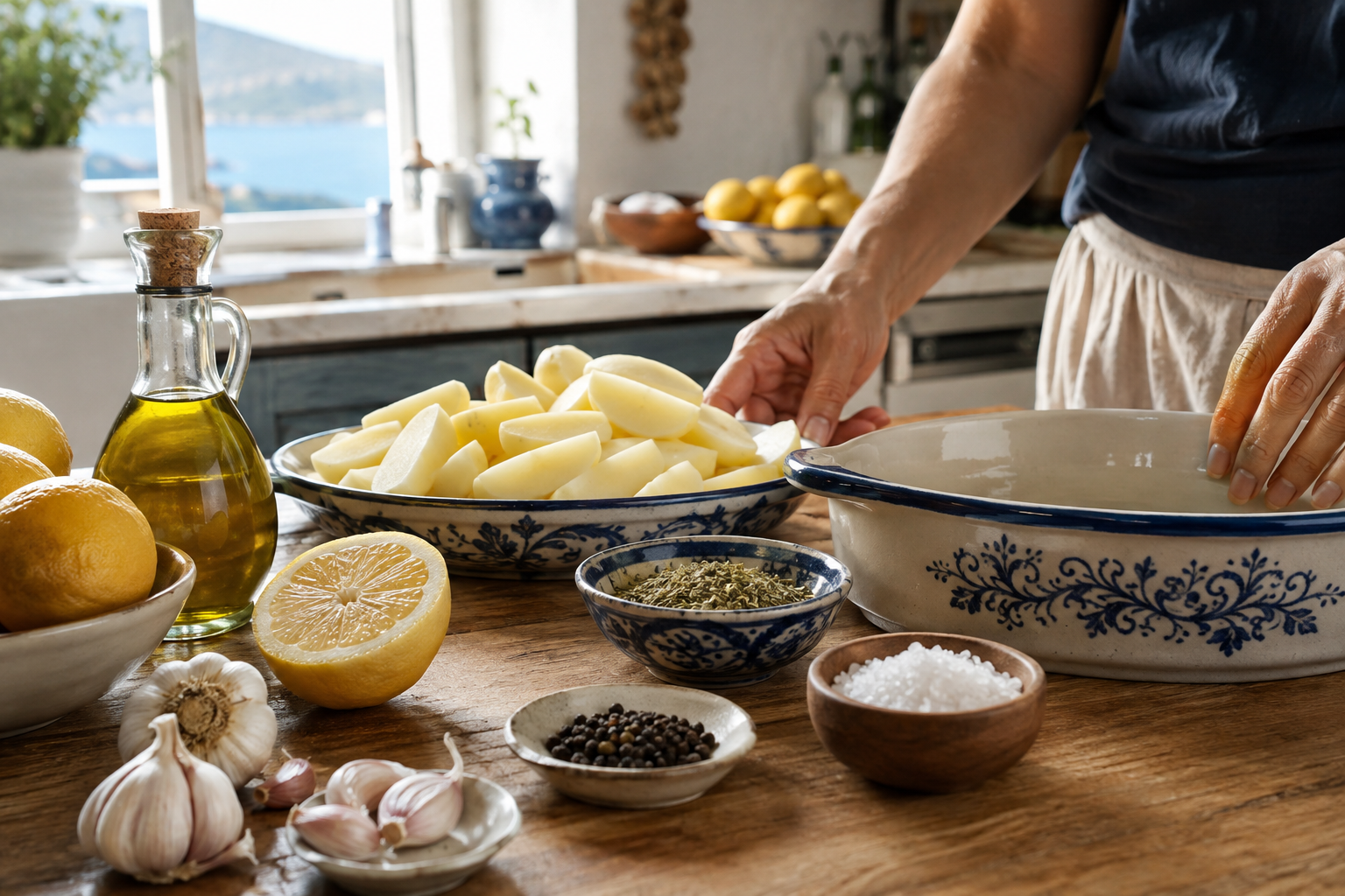 Greek Lemon Potatoes Use Four Ingredients and One Trick: The Roast That Outshines the Main 4 greek lemon potatoes 7