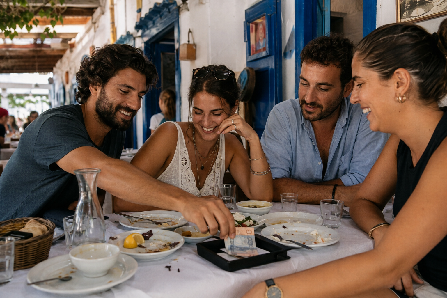 The Rules of Ordering at a Greek Taverna: Everything Comes for the Table or Not at All 9 greek taverna 1