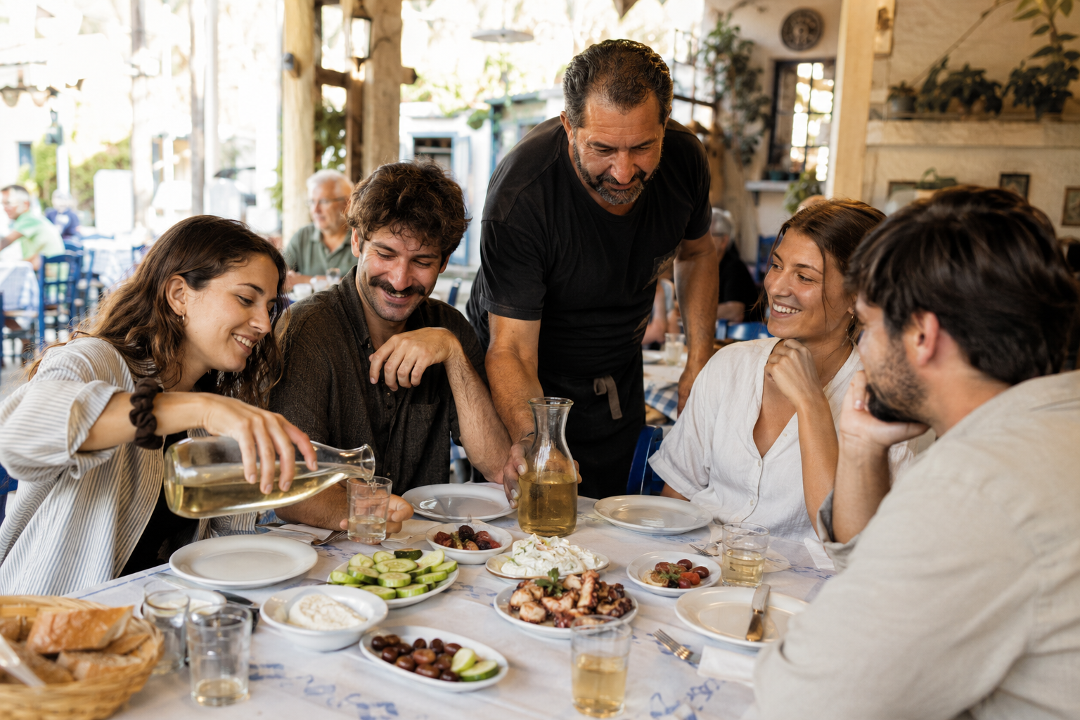 The Rules of Ordering at a Greek Taverna: Everything Comes for the Table or Not at All 5 greek taverna 5