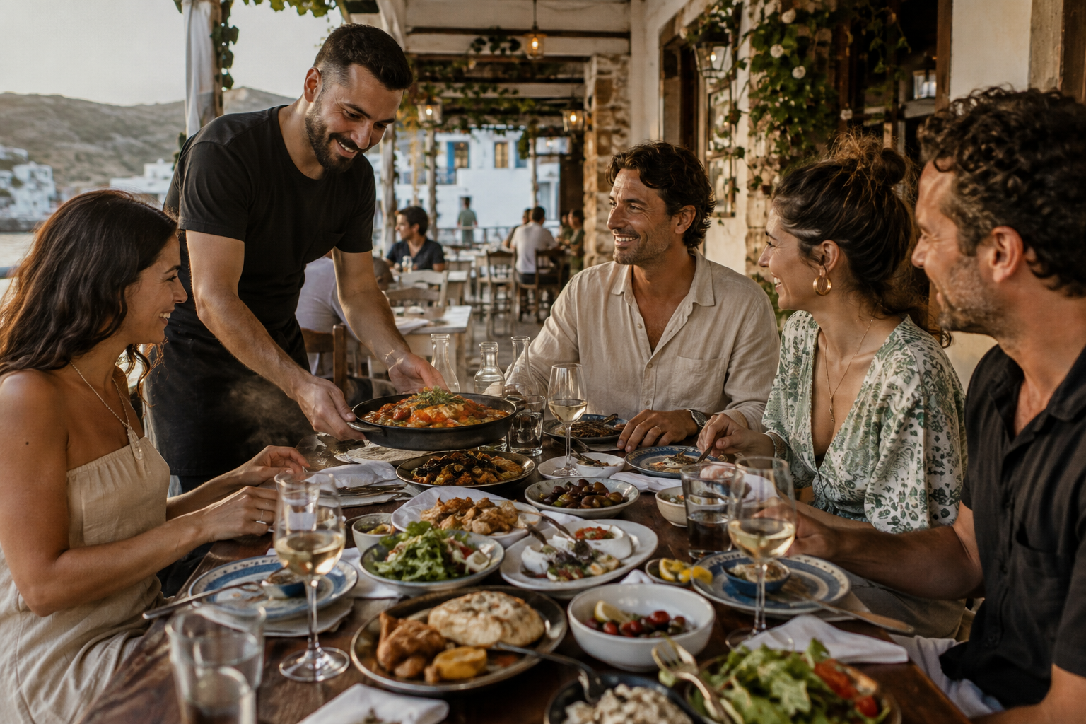 The Rules of Ordering at a Greek Taverna: Everything Comes for the Table or Not at All 3 greek taverna 7