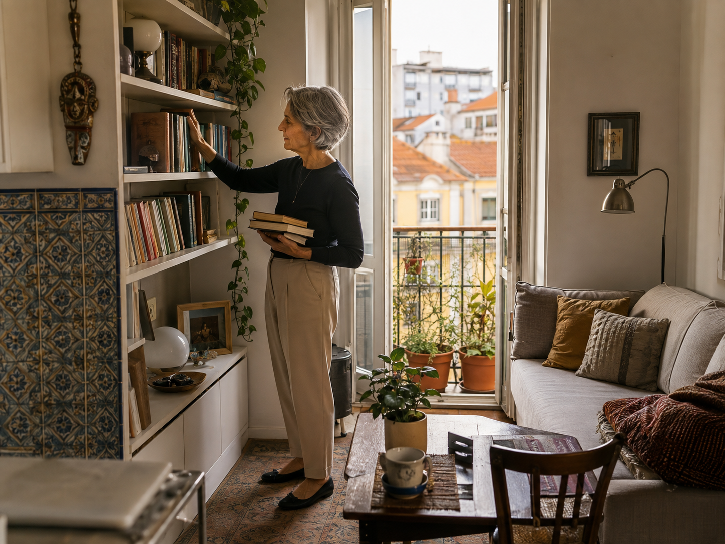 A Retired Librarian Reorganized Her Life Into 400 Square Feet in Lisbon: The Downsizing Ledger 1 librarian 1