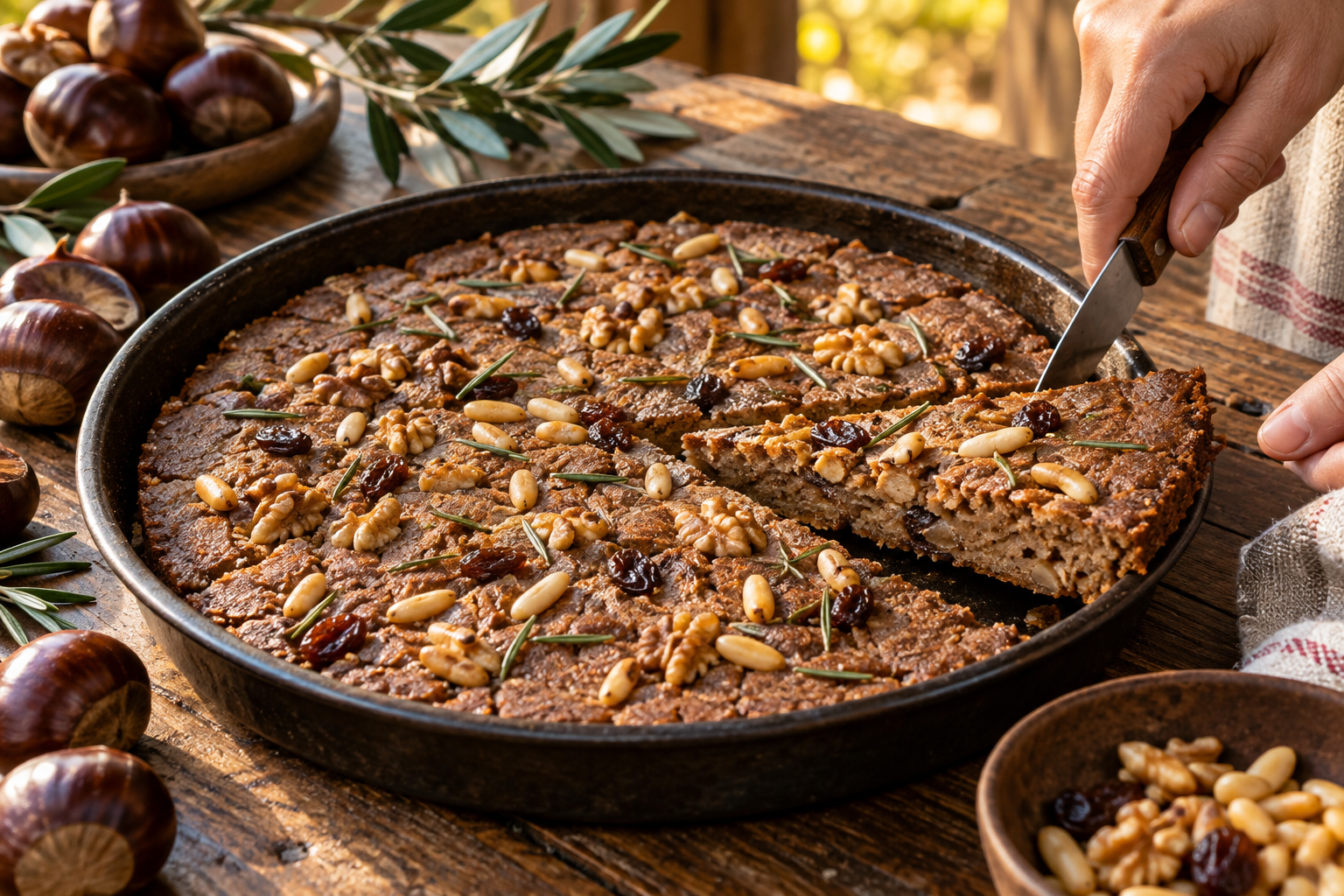 Castagnaccio Is Tuscany's Chestnut Flour Cake With No Sugar and a Thousand Years of Opinions 1 Castagnaccio 1
