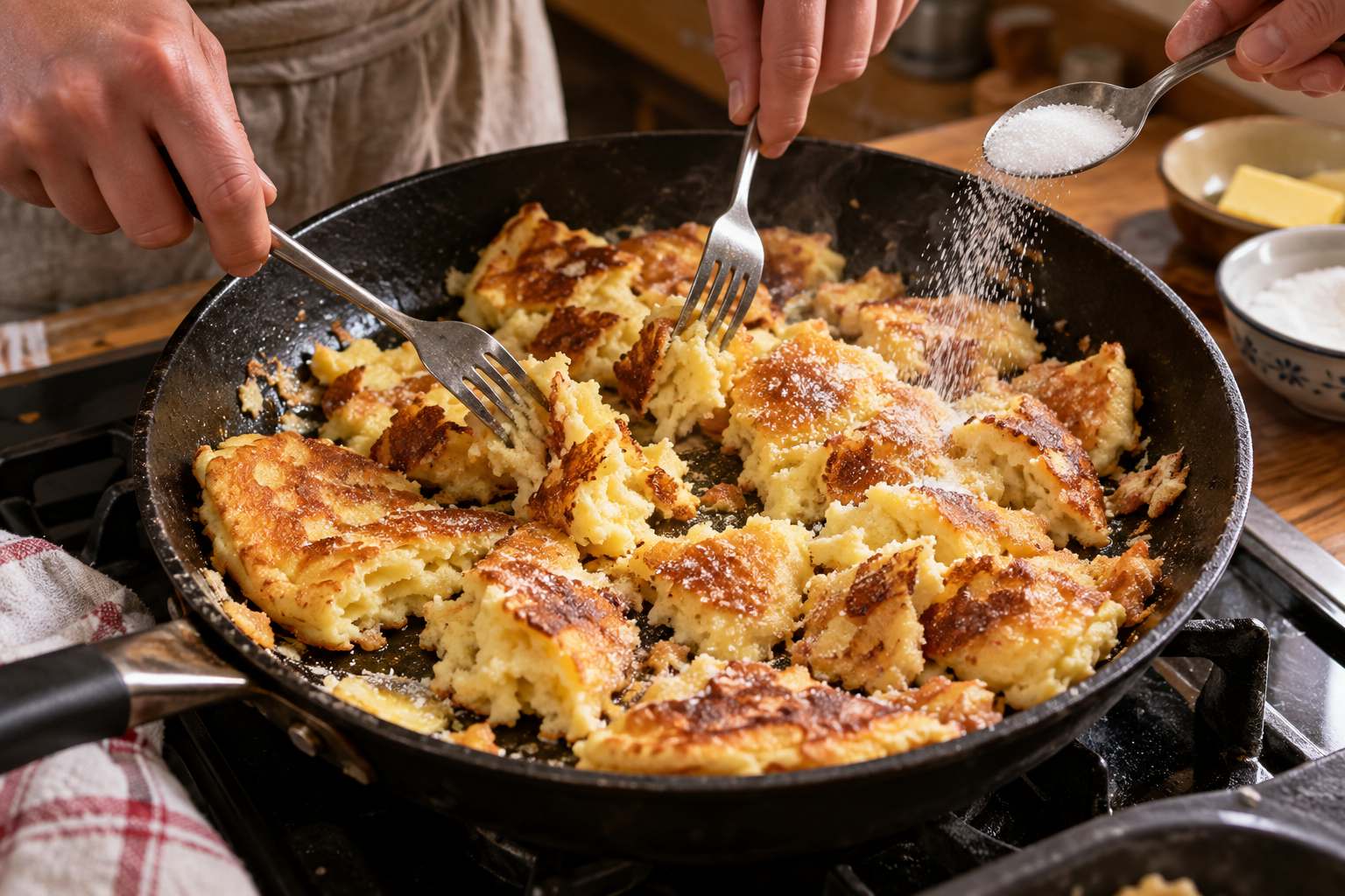 Kaiserschmarrn Is Austria's Torn Pancake With an Emperor's Name: The Dessert That's Also Dinner 6 Kaiserschmarrn 5