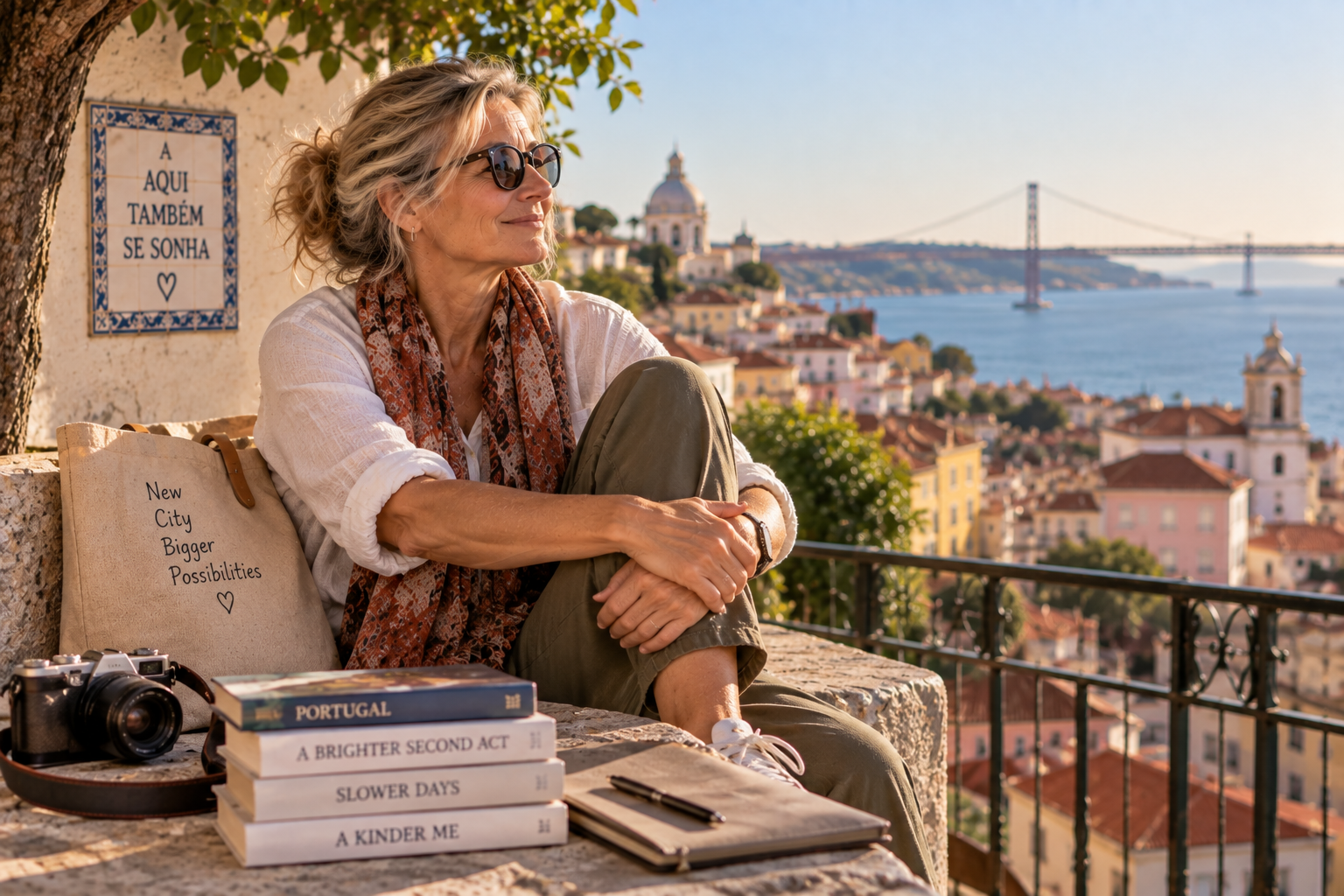 She Moved to Lisbon Divorced at 53 With $48,000: Year Two, and the Question Everyone Asked Her 4 Lisbon Dreams at Golden Hour