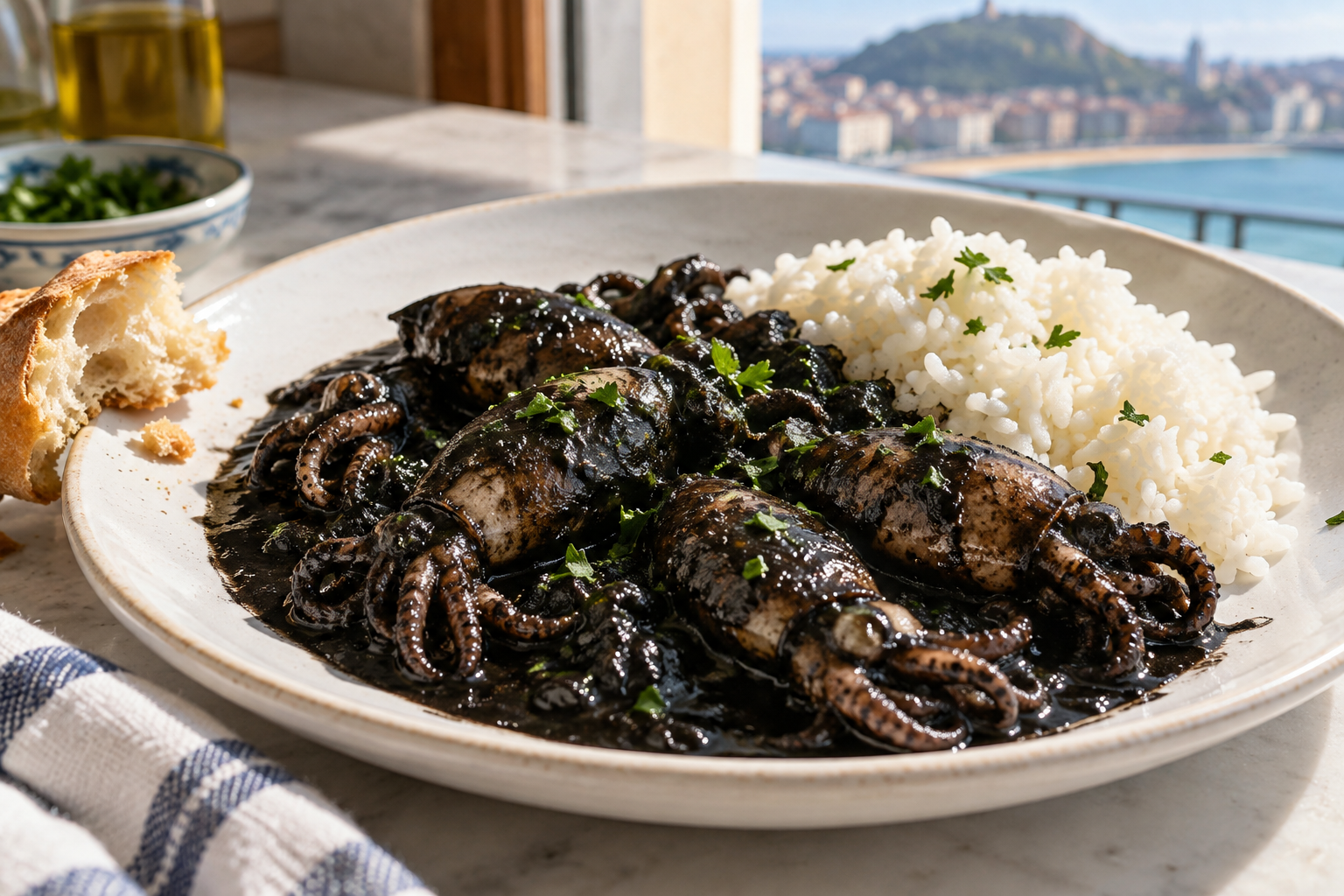How to Make Spanish Basque Txipirones en Su Tinta: Squid in Its Own Ink, the Dish That Scares Everyone at First 1 Txipirones 1